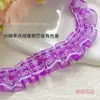Renda de tule de renda de 2,5 cm em camada dupla renda DIY acessórios de vestuário renda com desconto leque plissado decoração bordado