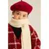 Boina para Niños Amybaby 2024 Nueva Primavera y Otoño Niñas Bebés Niñas Sombrero Rojo de Año Nuevo