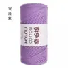 Algodón Hueco Hilo Redondo Espesor Medio Hilo Sencillo Hecho a Mano diy Bolsa de Crochet Sombrero Zapatillas Material para Bolsas