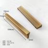 Venta al por mayor de fábrica moderno simple alargado curvo mango cuadrado largo puerta costura puerta de gabinete puerta de cajón manija de puerta