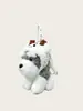 2026 Novo Modelo Schnauzer Filhote Chaveiro Brinquedo de Pelúcia Animal Pingente para Chave de Carro Decoração para Bolsas