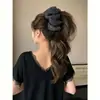 Pinza de Plátano de Malla Esponjosa~Vibras Perezosas Estilo Hong Kong 2026 Nuevo Pinza de Moda para el Cabello Accesorio de Moda para el Cabello