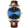 2025 Novo Relógio Masculino com Pulseira de Aço Moda Calendário Duplo Luminoso À Prova d'Água Relógio de Pulseira Estudante Relógio de Quartzo Dropshipping