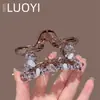 2025 Nueva Horquilla de Cristal de Estrella de Cinco Puntas Cosida a Mano, Estilo Femenino, Pinza de Tiburón Diadema para el Cabello en la Parte Posterior de la Cabeza