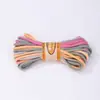 Hilo de Algodón Hilado en Anillo de Color Degradado de 3 mm, Accesorios para Cuentas, Cuerda para Tejer DIY Hecha a Mano, Cuerda de Nudo Chino, Venta al por Mayor del Fabricante