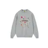 Sudadera con Capucha de Cuello Redondo con Estampado de Fuegos Artificiales Americanos para Mujer Otoño/Invierno Nueva Llegada Terciopelo Grueso Estilo Holgado Perezoso de Estudiante Top Casual