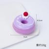 Pegatinas de refrigerador de dona de simulación de alto rebote de PU decoración creativa para el hogar comida de simulación juego postre