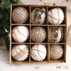 Decoración navideña colgante escena diseño árbol de Navidad bola transparente bola hueca colgante adornos creativos vestido de bricolaje