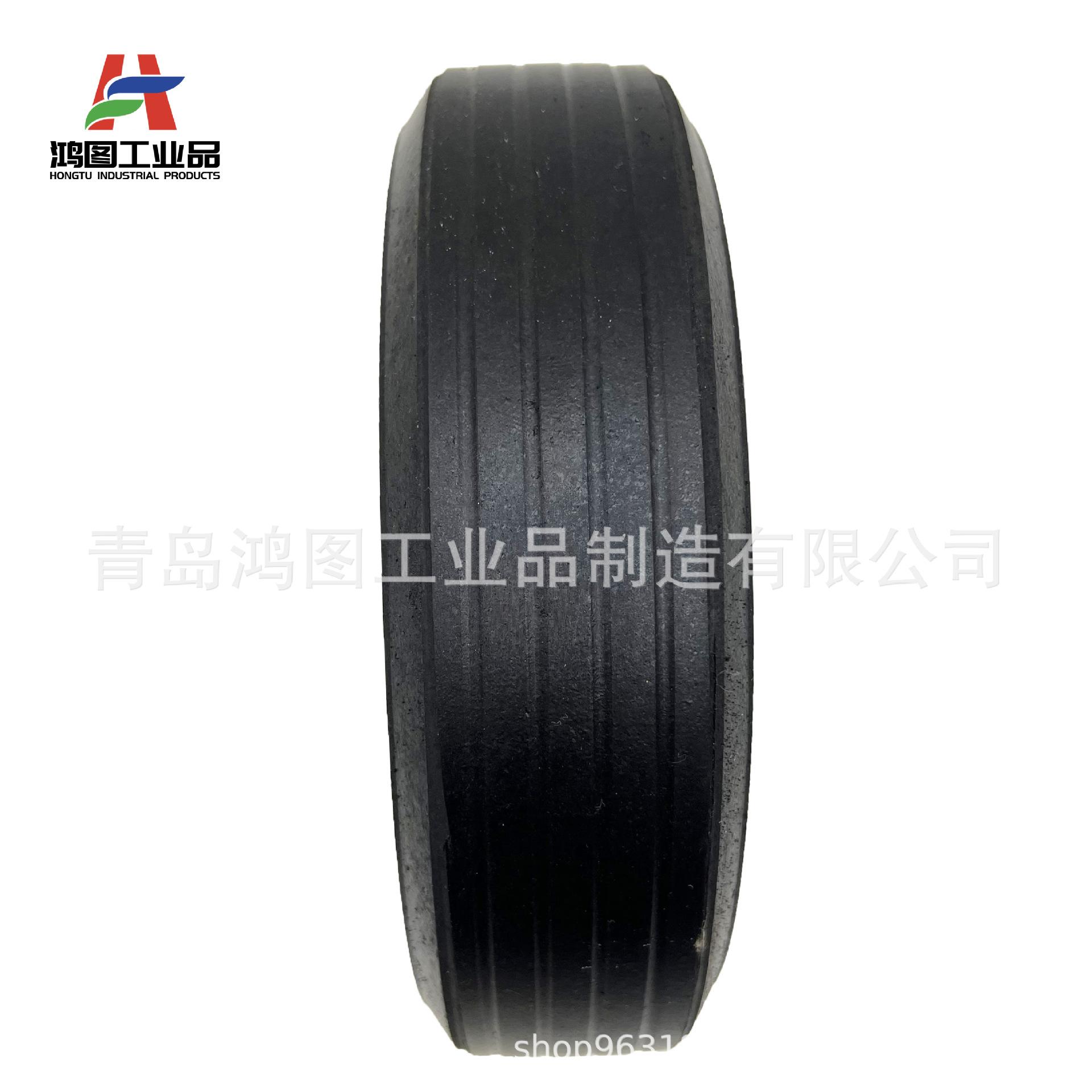 8寸8x2.2胶粉轮 顺纹 (3)