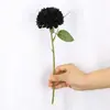Flores Artificiales Crisantemo de 3 Cabezas Crisantemo de Tenis de Mesa Decoración para Sala de Estar Comedor Bar Accesorios para Fotografía Arreglo de Escena Arreglo de Flores de Pie