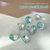 Joias de Arte para Unhas Smurf de Alta Qualidade Lago Azul Cuilan Raso Quadrado Gordo Doce Coração Torto Fundo Pontiagudo Alienígena Broca de Arte para Unhas Multi-corte