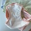 Ropa interior de algodón de color liso para mujer de uso prolongado, entrepierna frontal alargada, altura aumentada, talla grande, que abraza las caderas, reduce el abdomen, de cintura media.