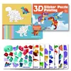 Collage Geométrico 3D Transfronterizo Juguetes Educativos para Niños Pegatinas DIY Entrenamiento de Concentración para Educación Temprana Iluminación