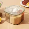 Conjunto de porta-temperos para cozinha doméstica, armazenamento integrado com múltiplos compartimentos para sal, glutamato monossódico, pimenta e outros condimentos