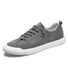 Nuevos Zapatos de Hombre 2026 205129 Zapatos de Tela Transpirables Zapatos sin Cordones para Hombre Zapatos Casuales de Lona de Caña Baja para Hombre con Cordones Delanteros