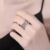 Chapado en Plata Retro Rijin Dou Oro Estilo Nacional Temperamento Anillo Abierto Sentido del Diseño Anillo Artesanal Antiguo Fábrica Outlet