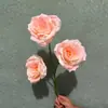3/5 Cabeças Rosa Bolha Artificial Multi-Cabeça Flor Rosa Casamento Decoração de Casa Flor Rosa Falsa Atacado