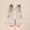 Sapatos de Pano de Pequim Antigos Femininos Primavera Novo Tênis Casual Tecido Voador Leve Camada Única Sapatos de Caminhada para Idosos e de Meia-idade