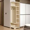 Prateleira de Canto para Armazenamento, Armário de Canto, Estante de Livros de Chão para Sala de Estar, Prateleira de Canto de Parede, Armário de Armazenamento, Vitrine Integrada