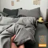 Nuevo modelo 2026 juego de ropa de cama de cuatro piezas de gasa de doble capa, sábana y funda de edredón, juego de ropa de cama individual de tres piezas para dormitorio, todo algodón, algodón puro