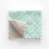 Paño de cocina de forro polar de coral engrosado fuerte absorción de agua paño de cocina de doble cara cocina hogar toalla de lavado de platos de dos colores paño de lavado de platos de doble uso húmedo y seco