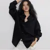 Camisa de Lino de Manga Larga para Mujer Otoño Nuevo Estilo Old Money Temperamento Casual Perezoso Retro Top para el Trabajo