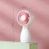Mini ventilador de mão ventilador de mesa pequeno cor de doce vertical três ventos recarregável por USB ventilador elétrico portátil atacado