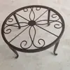 Fabricante Directo Wholesale Arte de Hierro Pastoral Creativo Pequeño Soporte para Flores Sala de Estar Balcón Interior de Pie Macetero Soporte para Flores Rábano Verde