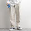 Pantalones casuales de pana para hombre, nuevos de otoño e invierno 2022, holgados, rectos, forrados de polar, modernos, pantalones de pierna ancha de moda para hombre