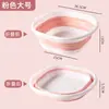 Lavabo Plegable para el Hogar, Cubeta Portátil para Baño, Dormitorio, Lavandería, Fácil de Guardar, Cubeta de Plástico Multifuncional