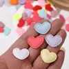 Pegatinas de Tela con Estampado de Estrella Corazón Macaron de 2.5cm Tela en Relieve Adhesivos de Tela Hechos a Mano DIY Soporte Ventilador Decoración para Diario Joyería Accesorios
