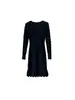 Elegante vestido de punto estilo coreano para mujer, otoño e invierno, corte ajustado, que se ciñe a la cadera, capa base, suéter, falda de cola de pez