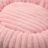 Cama para cachorro transfronteiriça, cama para gato, cama para pet, redonda reta de pelo de coelho macia, confortável, quente, almofada de cama para pet para cães e gatos