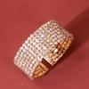 Pulseras Europeas y Americanas de Pedrería para Mujer, Accesorios Personalizados para Vestir de Noche, Pulseras Completamente de Diamante para Novia de Boda, Pulseras de Moda Europeas y Americanas