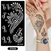 Tatuagem Henna Adesivos de Suco Transfronteiriços Braço Pintura em Spray Molde Vazado Pintura Corporal Festa Halloween Adesivos