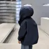 Chaqueta de primavera y otoño para niños, top infantil elegante, cortavientos moderno con capucha para niños mayores