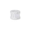 Acessórios de Prata Esterlina 925 Zircônia Micro-Cravejada Espaçador Arruela Espaçadora Contas Cilindricas Pulseira de Cristal Acessórios de Joias Contas DIY