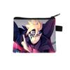 Bolsa de Naruto para niños de poliéster grande monedero de dibujos animados tarjetero estampado impermeable bolsa de almacenamiento colaboración anime