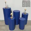 Mesa de Postres de Hierro Forjado, Decoraciones de Columna Romana para Banquete de Compromiso, Soporte para Escaparate de Centro Comercial, Poste Guía de Columna Cuadrada para Bodas