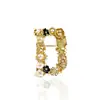 Nuevo Broche de Letra Transfronteriza para Mujer, Broche Personalizado de Lujo de Alta Gama, Elegante Broche Decorativo para Suéter y Traje