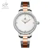 SHENGKE SHENGKE 0111 AliExpress Moda Negócios Pulseira de Aço Relógio com Diamante Relógio de Pulso Feminino Quartzo Atacado