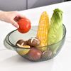 Colher para Lavar Arroz Cesta Drenante de alta qualidade PET Cesta de Armazenamento Transparente Cesta para Lavar Frutas e Verduras Utensílio de Cozinha Cesta de Lavagem