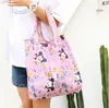 Bolsa de Ombro Casual Fashion para Viagem de Menina, Sacola de Compras de Supermercado Portátil de Nylon para Venda por Atacado