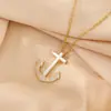 Colar de Aço Titânio Banhado a Ouro Real Moda Microincrustado com Diamante Corrente de Clavícula Feminina Nicho Elegante Celebridade da Internet Joias de Luxo Leve Atacado
