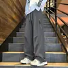 Pantalones de Esquí Impermeables con Forro de Terciopelo para Otoño e Invierno para Hombre, Marca de Moda, Pantalones Cargo Rectos Holgados para Exteriores, Pantalones Casuales Gruesos