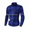 Nueva Camisa de Cuadros de Manga Larga para Hombre de Comercio Exterior Transfronterizo Primavera y Verano Estilo Holgado de Moda Atractiva Tallas Grandes Camisa para Hombre