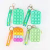 Bolsa de silicona para auriculares Matamoscas Pioneer burbuja pellizco Llave de música llavero colgante oreja niños monedero
