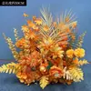 Novo Suporte de Chão para Flores de Casamento 50cm Flores Realistas Decoração de Casamento Arranjo de Flores Palco T Flores para Corredor Flores Artificiais de Casamento