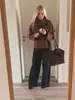 Em Estoque - Casaco Curto de Lã com Gola Alta e Botões - Estilo Europeu e Americano para o Outono e Primavera - Para Mulheres Baixinhas - Transfronteiriço