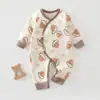 Conjunto de mariposa de algodón puro para bebé, Clase A, primavera y otoño, para recién nacidos de 0 a 3 meses, mameluco unisex para bebé, ropa de otoño